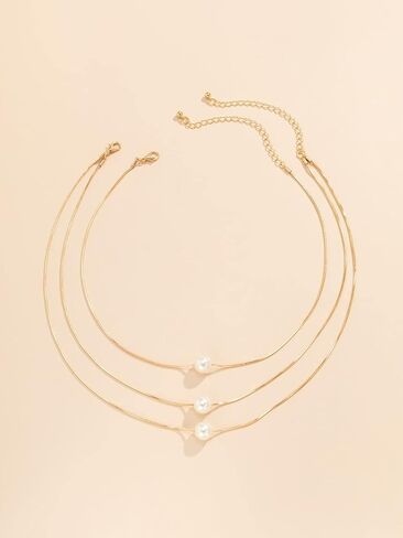 Pearl Layered Necklace Contemporary Pendant Design Femme Accessory in Saudi Arabia
