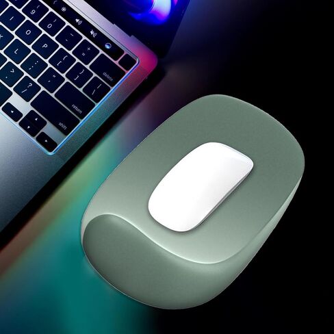Ergonomic Mouse Pad with Gel Wrist Rest,Comfortable Mousepad with Smooth Wrist Support Surface Non-Slip PU Base for Pain Relief,Desk Accessories Mat for Computer,Laptop,Office &Home,10.5x7.5,Black in Saudi Arabia