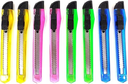 8 قطع من سكين فتاحة صندوق الحلاقة القابلة للسحب بألوان متنوعة in Kuwait