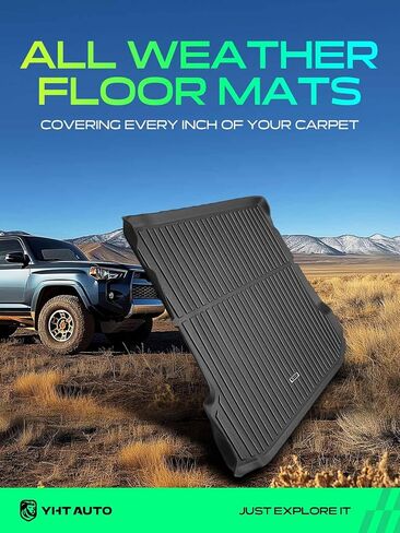 YHTAUTO Cargo Mat Compatible with Hyundai Ioniq 5 2022-2024 (AWD), TPE All Weather Car Mat Waterproof Anti-Slip Odorless Trunk Liner, Interior Accessories, Cargo Mat Trunk Mat in Saudi Arabia