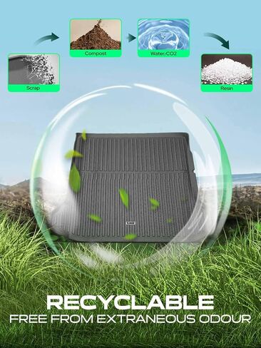 YHTAUTO Cargo Mat Compatible with Hyundai Ioniq 5 2022-2024 (AWD), TPE All Weather Car Mat Waterproof Anti-Slip Odorless Trunk Liner, Interior Accessories, Cargo Mat Trunk Mat in Saudi Arabia