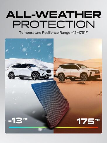 YHTAUTO Cargo Mat Compatible with Hyundai Ioniq 5 2022-2024 (AWD), TPE All Weather Car Mat Waterproof Anti-Slip Odorless Trunk Liner, Interior Accessories, Cargo Mat Trunk Mat in Saudi Arabia