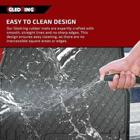Gledring USA Custom Fit All-Weather Rubber Floor Mats Intended for Volkswagon ID4 2021-2024, No Trimming Required, Tailored Custom Fit, Protects from Rain, Mud, & Snow. in Saudi Arabia