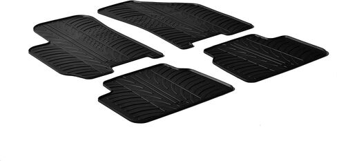 Gledring USA Custom Fit All-Weather Rubber Floor Mats Intended for Chevrolet Aveo (T200) 2004-2011, No Trimming Required, Tailored Custom Fit, Protects from Rain, Mud, & Snow in Kuwait