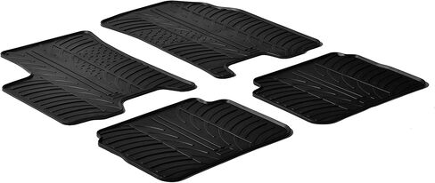 Gledring USA Custom Fit All-Weather Rubber Floor Mats Intended for Chevrolet Aveo (T200) 2004-2011, No Trimming Required, Tailored Custom Fit, Protects from Rain, Mud, & Snow in Saudi Arabia