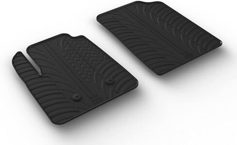 Gledring USA Custom Fit All-Weather Rubber Floor Mats Intended for Chevrolet Aveo (T200) 2004-2011, No Trimming Required, Tailored Custom Fit, Protects from Rain, Mud, & Snow in Saudi Arabia