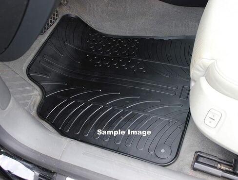 Gledring USA Custom Fit All-Weather Rubber Floor Mats Intended for Chevrolet Aveo (T200) 2004-2011, No Trimming Required, Tailored Custom Fit, Protects from Rain, Mud, & Snow in Saudi Arabia