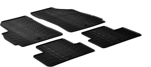 Gledring USA Custom Fit All-Weather Rubber Floor Mats Intended for Chevrolet Aveo (T200) 2004-2011, No Trimming Required, Tailored Custom Fit, Protects from Rain, Mud, & Snow in Saudi Arabia
