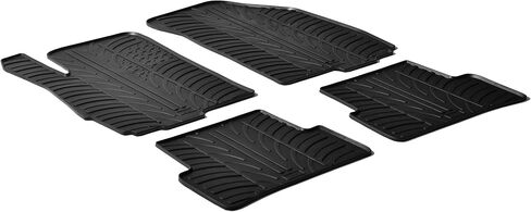 Gledring USA Custom Fit All-Weather Rubber Floor Mats Intended for Chevrolet Aveo (T200) 2004-2011, No Trimming Required, Tailored Custom Fit, Protects from Rain, Mud, & Snow in Saudi Arabia