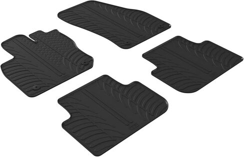 Gledring USA Custom Fit All-Weather Rubber Floor Mats Intended for Volkswagon ID4 2021-2024, No Trimming Required, Tailored Custom Fit, Protects from Rain, Mud, & Snow. in Kuwait