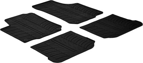 Gledring USA Custom Fit All-Weather Rubber Floor Mats Intended for Volkswagon ID4 2021-2024, No Trimming Required, Tailored Custom Fit, Protects from Rain, Mud, & Snow. in Saudi Arabia