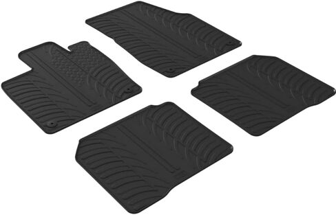 Gledring USA Custom Fit All-Weather Rubber Floor Mats Intended for Volkswagon ID4 2021-2024, No Trimming Required, Tailored Custom Fit, Protects from Rain, Mud, & Snow. in Saudi Arabia