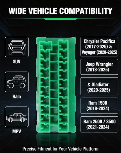 Flecto CAN-C Buss Star Splice Block Connector 68321746AA متوافق مع Jeep Wrangler Gladiator Ram 1500 2500 Chrysler Pacifica 2017-2025 المحور الكهربائي يعمل على إصلاح رموز U in Kuwait