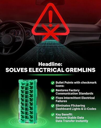 Flecto CAN-C Buss Star Splice Block Connector 68321746AA متوافق مع Jeep Wrangler Gladiator Ram 1500 2500 Chrysler Pacifica 2017-2025 المحور الكهربائي يعمل على إصلاح رموز U in Kuwait