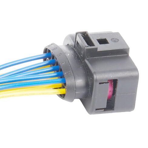 10 Pin Automotive Wiring Harness Headlight Pigtail Connector 1J0973735 Temp Sensor Plug Deflation Valve Halogen Headlights Plug for Audi VW Kenworth T680 in Kuwait