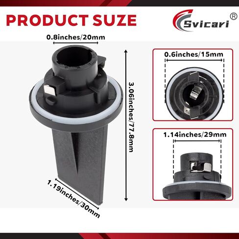 Turn Signal Indicator Light Socket Holder Fit for BMW 1/3/5/7 Series X5, F20 F21 F30 F80 F31 F60 F61 E65 E53 E66 E67 Replace OE 63126916102 2PCS in Kuwait