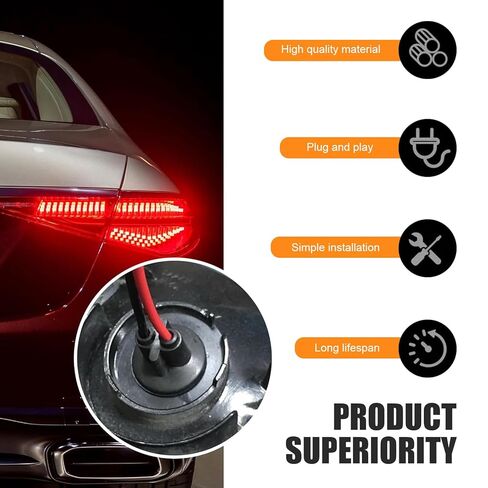 5 PCS 194 Bulb Socket with Wire Pigtail, T10 Pre-Wired Harness Connector Plugs, Tail Light & Side Marker Light Socket Adapter for Cars, Trucks, SUVs (Black) in Saudi Arabia