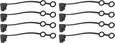 8 قطع 2 دبوس استبدال غطاء الطقس، حشوات مانعة لتسرب الماء وأغطية حماة المكونات، SAE المكونات استبدال غطاء غطاء مقاوم للغبار، السيارات موصل DC غطاء حماية الغطاء العلوي in Kuwait