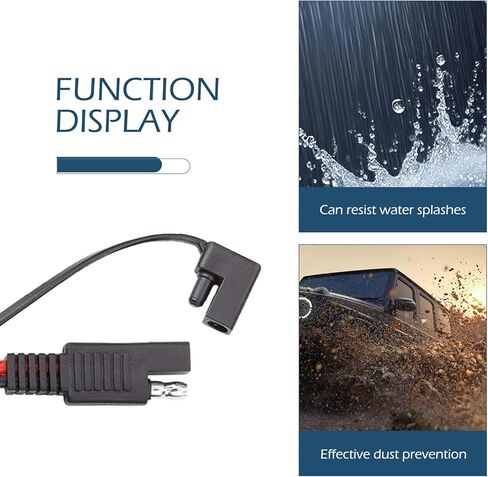 8 قطع 2 دبوس استبدال غطاء الطقس، حشوات مانعة لتسرب الماء وأغطية حماة المكونات، SAE المكونات استبدال غطاء غطاء مقاوم للغبار، السيارات موصل DC غطاء حماية الغطاء العلوي in Kuwait