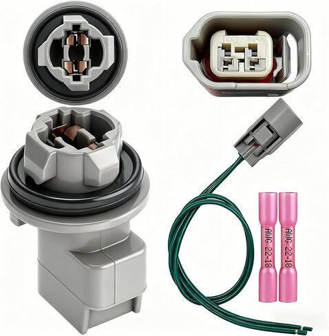 Automotive Multi-Purpose Light Bulb Socket AL8Z13411B(With Connector harness 1U2Z14S411BEA) Compatible with Ford F-150(24-01)/Lincoln MKX(14-07) and more,Socket for Back-Up Light/Side Marker in Kuwait