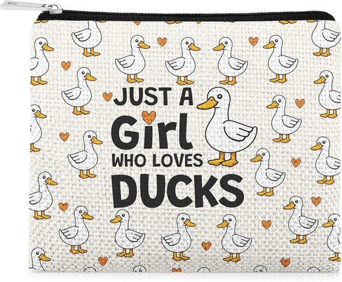 Funny Duck Lover Coin Purse for Woman Duck Gifts for Animal Lover Small Coin Purse Ducks Themed Gifts for Women Sister Daughter Friends Christmas Mothers Day Graduation Birthday Wallet Pouch in Kuwait