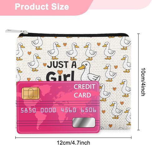 Funny Duck Lover Coin Purse for Woman Duck Gifts for Animal Lover Small Coin Purse Ducks Themed Gifts for Women Sister Daughter Friends Christmas Mothers Day Graduation Birthday Wallet Pouch in Kuwait