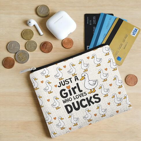 Funny Duck Lover Coin Purse for Woman Duck Gifts for Animal Lover Small Coin Purse Ducks Themed Gifts for Women Sister Daughter Friends Christmas Mothers Day Graduation Birthday Wallet Pouch in Kuwait