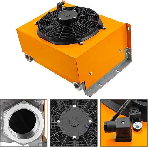 AH1490T-CA DC24V 250L/min مروحة مبرد الزيت الهيدروليكي 120 واط مبرد الهواء الهيدروليكي مبرد الهواء المبرد بالزيت استبدال # AH1490T in Kuwait