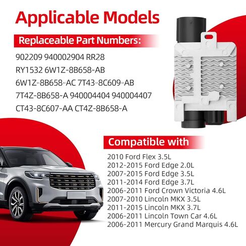940002904 Engine Cooling Fan Control Module Fit for Ford Flex 3.5L for Edge 2.0L 3.5L 3.7L for Crown Victoria 4.6L for Lincoln MKX 3.5L 3.7L for Mercury Grand Marquis 4.6L in Kuwait