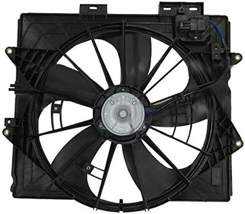 Radiator Fan Assembly - Compatible with 2009-2015 Cadillac CTS in Saudi Arabia
