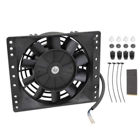 6 بوصة سليم سحب دفع مشعاع كهربائي مروحة التبريد 650CFM جبل عدة 12 فولت 80 واط العالمي in Kuwait