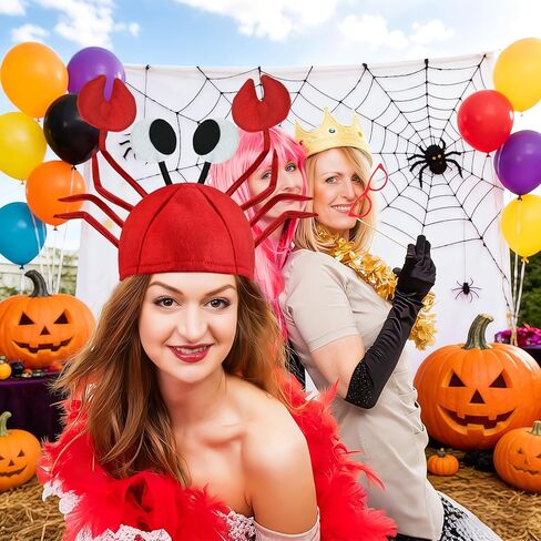 Funny Crab Hat,3D Lobster Seafood Hats Crazy Cap Day Costume Accessories for Pets Adults Dress Up Themed Party Supplies,Halloween in Kuwait