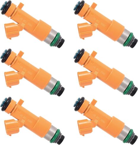 مجموعة من 6 محاقن الوقود VQ37VHR، متوافقة مع/إنفينيتي G37 2008-2013، 3.7L Q50 2014-2015، QX50 2014-2017، M37 2011-2013، QX70 3.7 2014-2017، يستبدل: 16600-EY00A in Kuwait