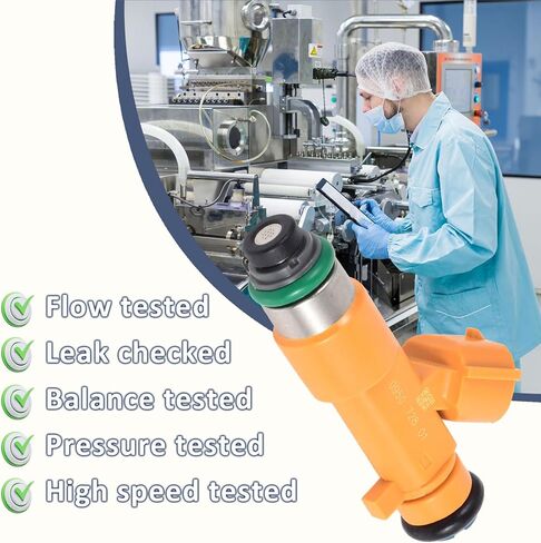 مجموعة من 6 محاقن الوقود VQ37VHR، متوافقة مع/إنفينيتي G37 2008-2013، 3.7L Q50 2014-2015، QX50 2014-2017، M37 2011-2013، QX70 3.7 2014-2017، يستبدل: 16600-EY00A in Kuwait