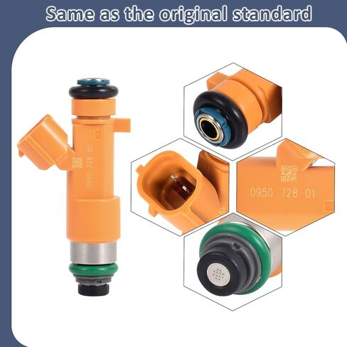 مجموعة من 6 محاقن الوقود VQ37VHR، متوافقة مع/إنفينيتي G37 2008-2013، 3.7L Q50 2014-2015، QX50 2014-2017، M37 2011-2013، QX70 3.7 2014-2017، يستبدل: 16600-EY00A in Kuwait