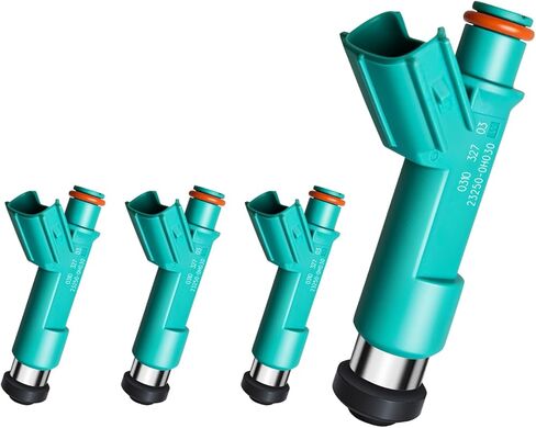Set of 4 Fuel Injectors Fit for Toyotack: Camry, Crolla, Highlander, Matrix, RAV4, Solara, for Scion: tC, xB,2004 2005 2006 2007 2008 2009, L4 2.4L, OEM # 23250-0H030 in Kuwait