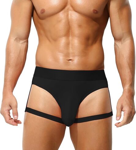 Jock Straps Hombres Para la Ropa Interior Masculina Sexy Seda de Hielo Funny Play Los Partidarios Atléticos Ropa in Saudi Arabia