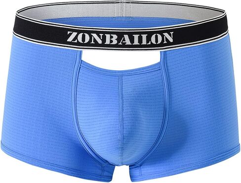 JINSHI Men's Open Back Trunks Underwear Backless Boxer Shorts with Horizontal Fly in Saudi Arabia