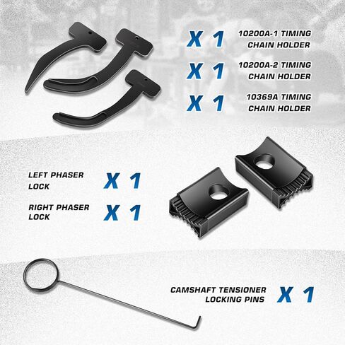 DNA Motoring 3.6 Pentastar Timing Tool Kit Compatible with Chrysler Jeep Ram Dodge Grand Cherokee Wrangler, 3.6L Engine Phaser Timing Chain Lock Tool Kit, 10200A-1, 10202A-2, 10369A, TOOLS-00823 in Saudi Arabia