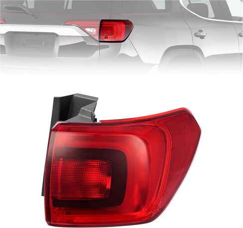 مصباح خلفي HECASA متوافق مع 2017-2019 GMC Acadia الهالوجين الخلفي مجموعة المصابيح الخلفية لاستبدال 84709444 GM2804126 للسائق الأيسر الخارجي in Kuwait