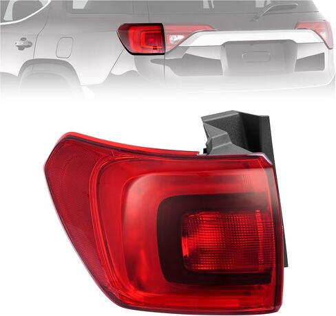HECASA Tail Light Compatible with 2017-2019 GMC Acadia Halogen Taillight Rear Lamp Assembly Replacement for 84709444 GM2804126 Driver Left Outer in Saudi Arabia