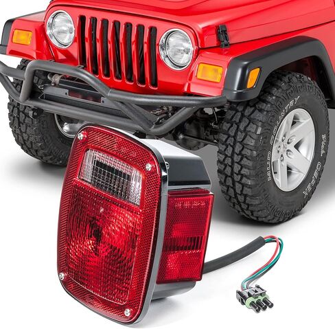 Quadratec Premium Tail Light, Passenger Side - Fits Jeep Wrangler YJ 1987-1990 - Plug and Play Lamp Assembly - Meets OE Specifications - Factory Replacement Tail Light in Kuwait