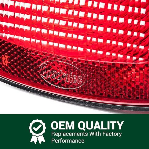 Quadratec Premium Tail Light, Passenger Side - Fits Jeep Wrangler YJ 1987-1990 - Plug and Play Lamp Assembly - Meets OE Specifications - Factory Replacement Tail Light in Saudi Arabia