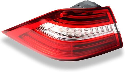 Left Driver Side Outer Tail Light Assembly Compatible with ML350 ML550 2012 2013 2014 2015 W166 Red Clear Lens Rear Lamp Brake Light A1669063501 MB2804107 in Saudi Arabia