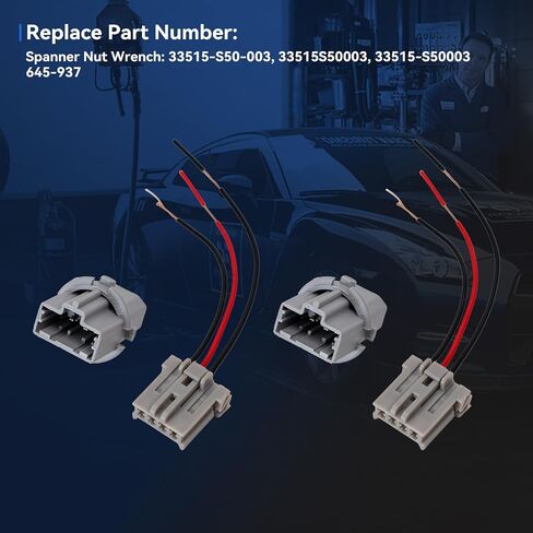 مآخذ ضوء الفرامل الذيل مع مجموعة ضفيرة الأسلاك الإناث 33515-S50-003 لهوندا أكورد سيفيك تناسب أكورا CL RL TSX استبدال 33515S50003 T20W W المقبس in Kuwait