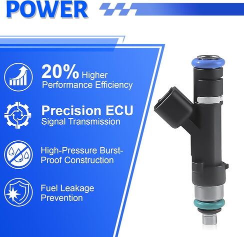 حاقن الوقود FJ999 مناسب لـ 2009-2019 Ford Escape 2.5L، لـ 2010-2012 و2018-2020 Fusion 2.5L، لـ 2014-2021 Ford Transit Connect 2.5L Gas، لـ 2011-2012 Lincoln MKZ 2.5L Hybrid Replace# 0280158162 in Kuwait