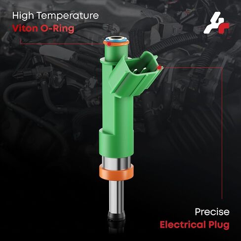 12 Holes Fuel Injectors Set of 4, Compatible with Toyota Camry 2010-2017, RAV4 2009-2018, Highlander, Sienna Avalon Venza, Scion tC, Lexus ES300h NX300h-L4 2.5L 2.7L, Replace 23250-36010 in Kuwait
