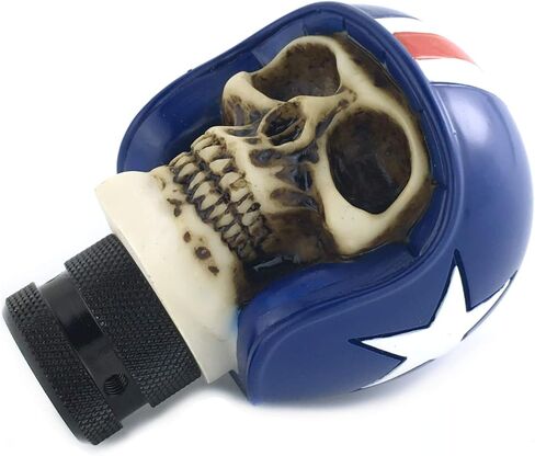 Arenbel Skull Racing Car Gear Stick Lever Shifter Knob Pilot Skeleton Speed Shift Handle Replacement Fit Most MT Auto Vehicles, Blue in Saudi Arabia