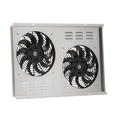 Radiator Shroud&Fans Set Compatible with 1970-1981 Pontiac Firebird Trans Am Formula Esprit Base Coupe 2-Door w/Eletric Fans Relay Wiring Harness kit in Kuwait