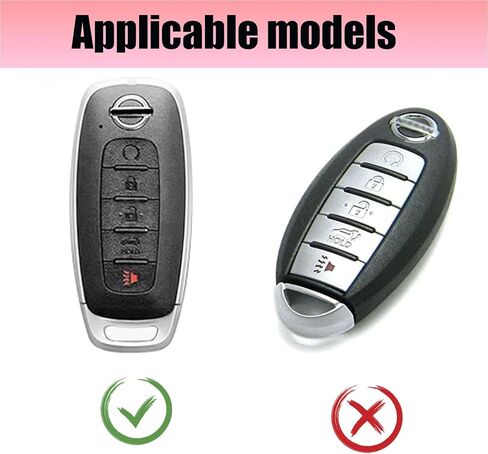 2 حزمة غطاء مفتاح Fob لعام 2023 2024 2025 Nissan Rogue Pathfinder Sentra، حافظة حماية مطاطية لمفتاح التحكم عن بعد، حافظة مفاتيح من السيليكون الناعم بـ 5 أزرار مع 2 سلسلة مفاتيح وحلقات، أسود in Kuwait